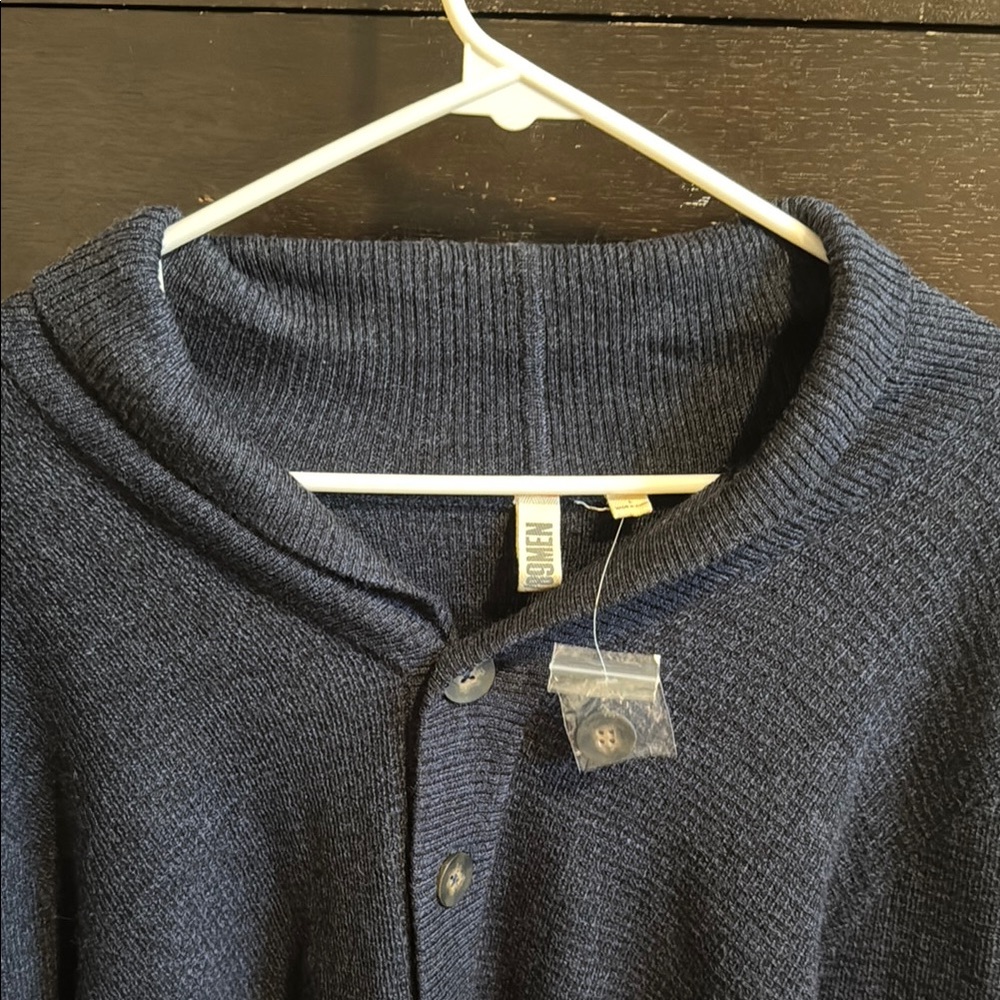 Men's Classic Navy Cardigan by Calvin Klein